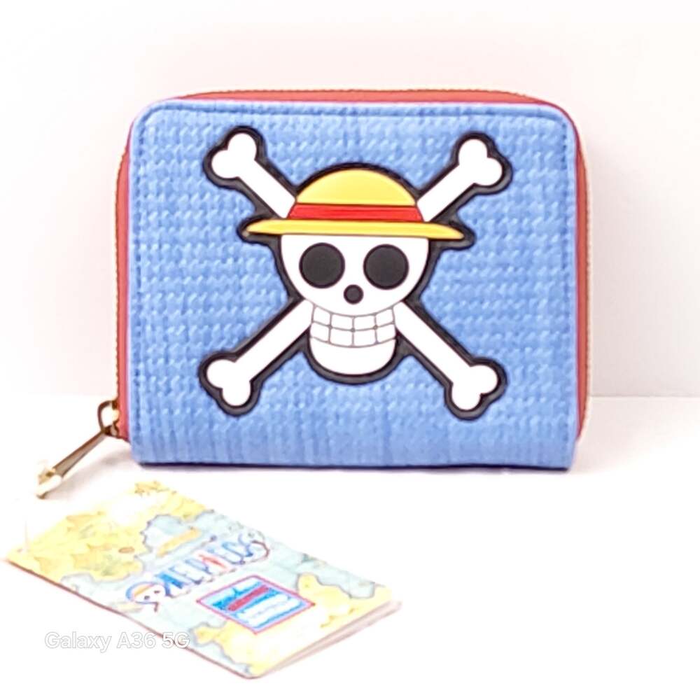 Loungefly One Piece Luffy Jolly Roger Zip-Around Wallet NYCC Exclusive NWT
